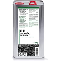 GreenPet Aceite de salmón 5 Litros para Perros- Gatos y Caballos- ácidos grasos omega-3- producto puro 100% natural…